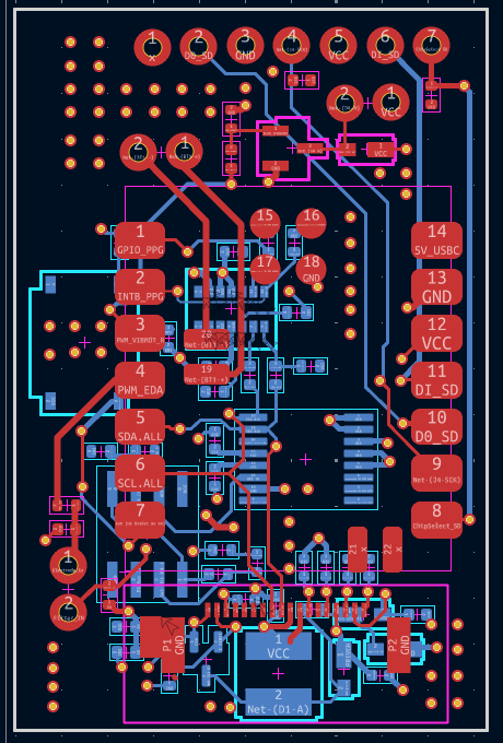 Sentio printed circuit board layout